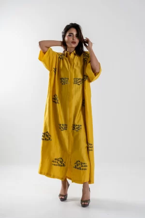 Amber Radiance Shirt dress
