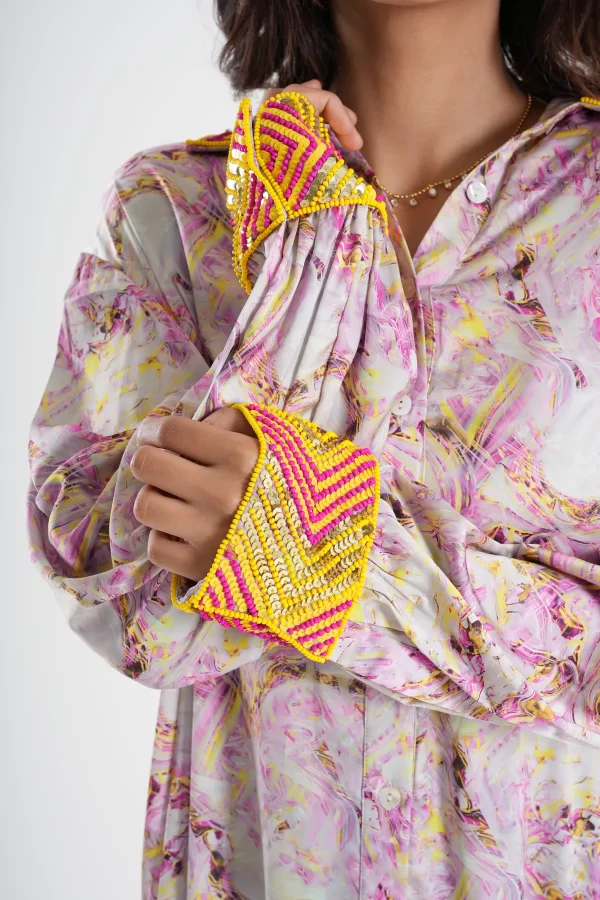 Sunrise Symphony Shirt Dress - Image 4