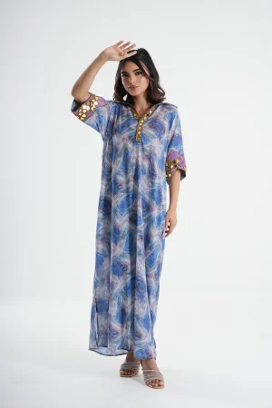 Galactic Shimmer Maxi Dress