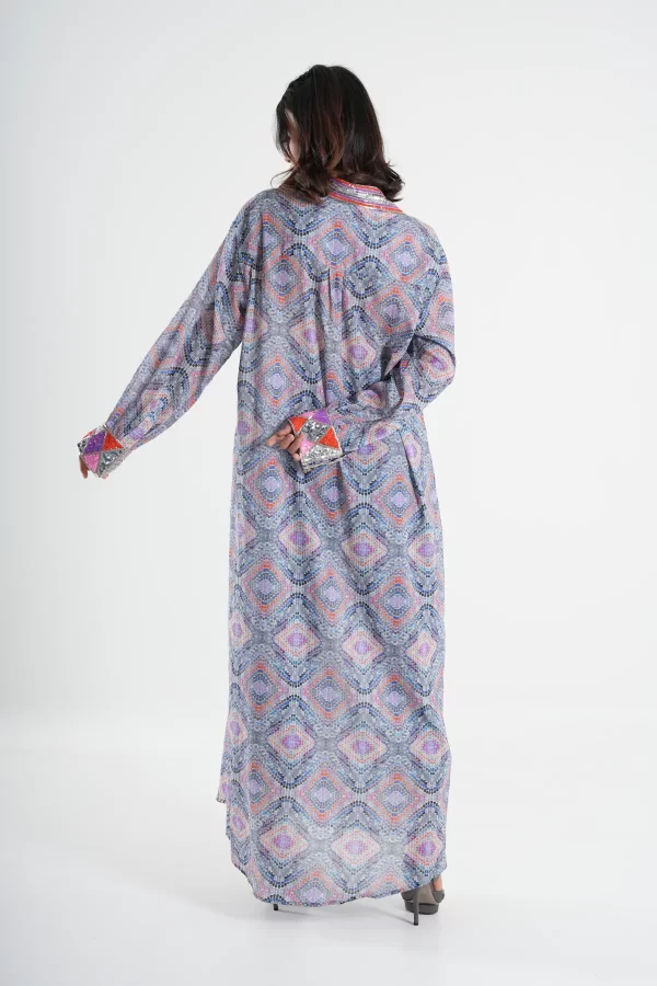 Mosaic Shimmer Dress -Long Sleeve - Image 3