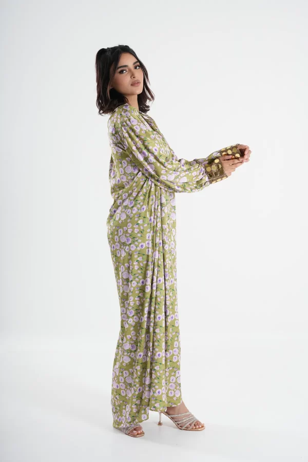 Golden Petal Maxi Dress - Image 2