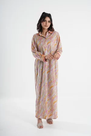 Marbled Muse Maxi Dress