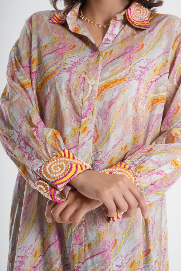 Marbled Muse Maxi Dress - Image 4