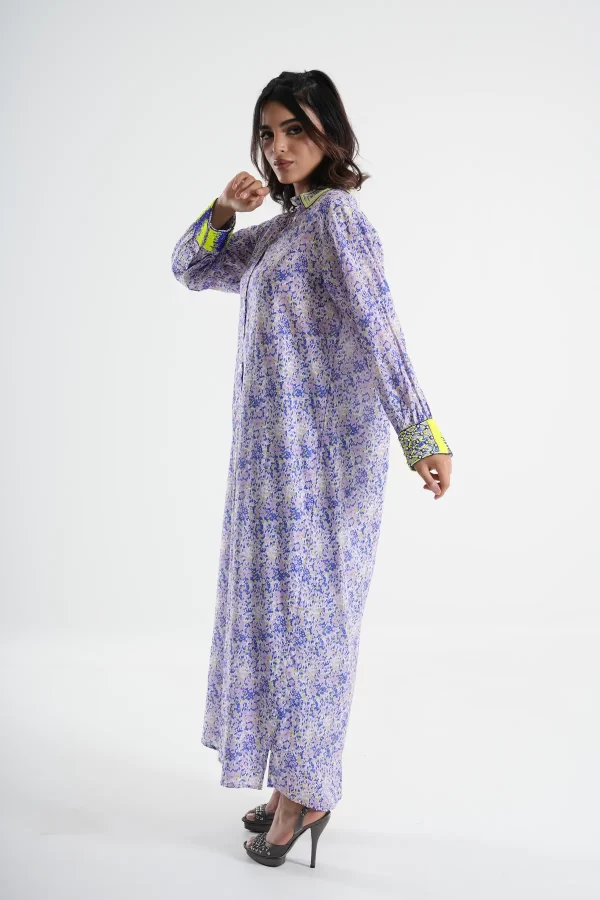 Neon Bloom Maxi Dress - Image 2