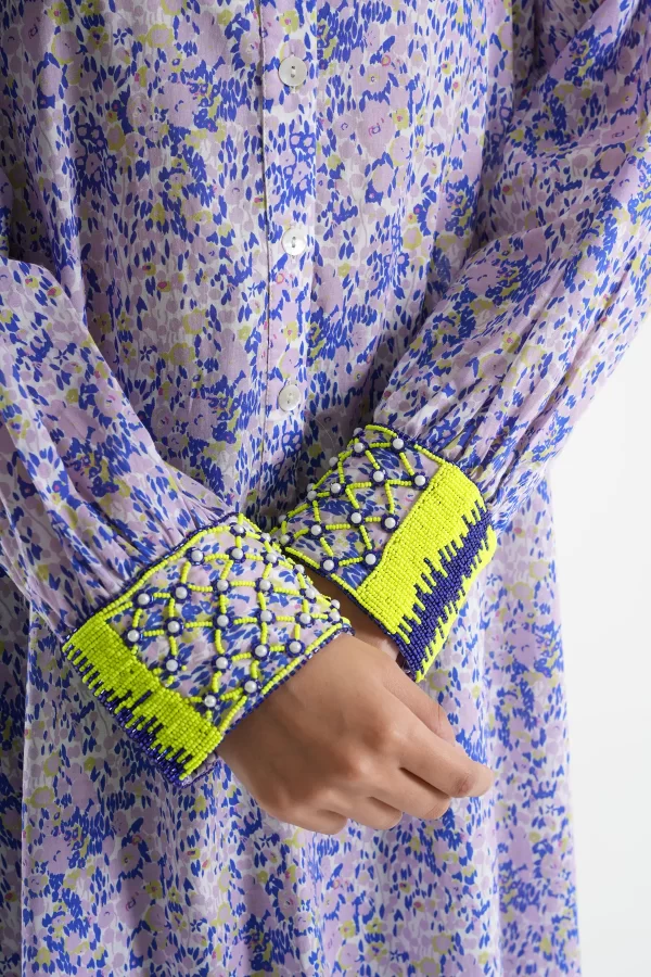 Neon Bloom Maxi Dress - Image 4