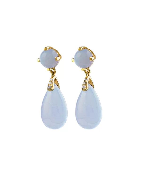 Lavender Drop Earrings