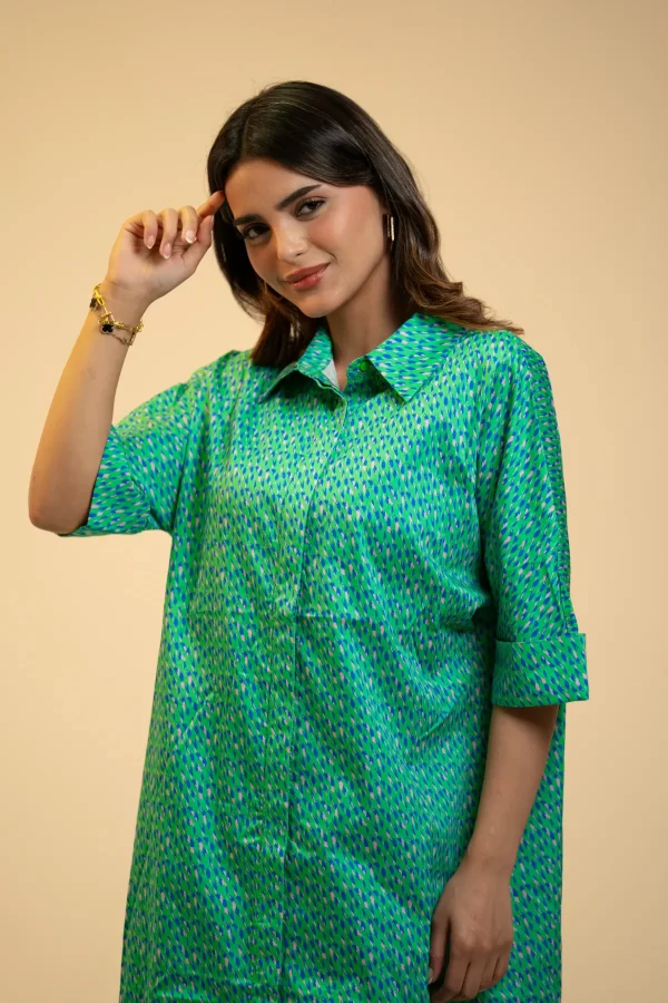 Emerald Leopord Dress - Image 3