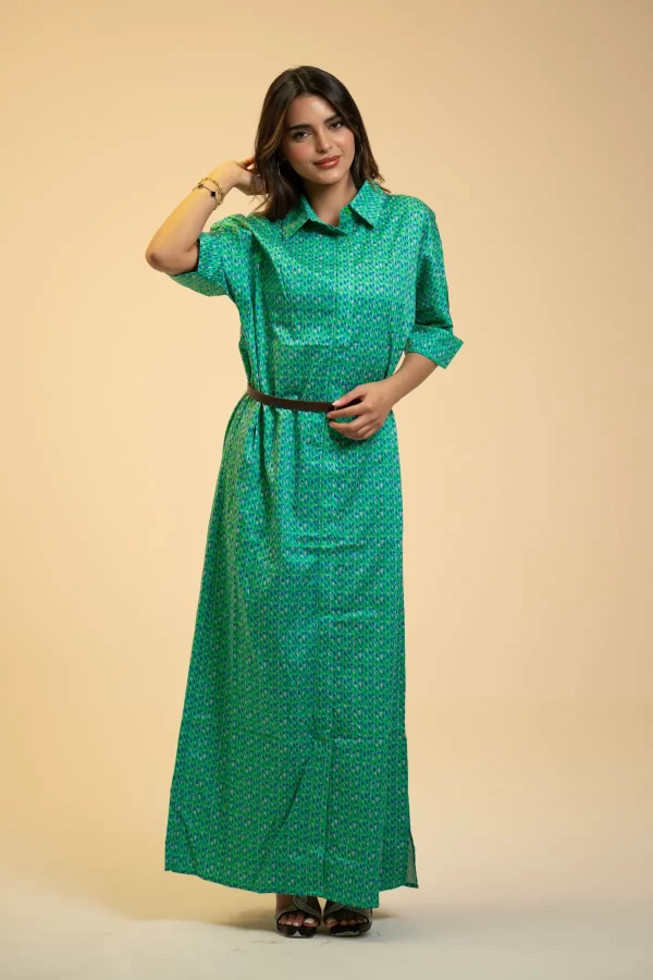 Emerald Leopord Dress - Image 4